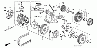 B-57-3 - AIR CONDITIONER (COMPRESSOR)(DENSO)('93-)