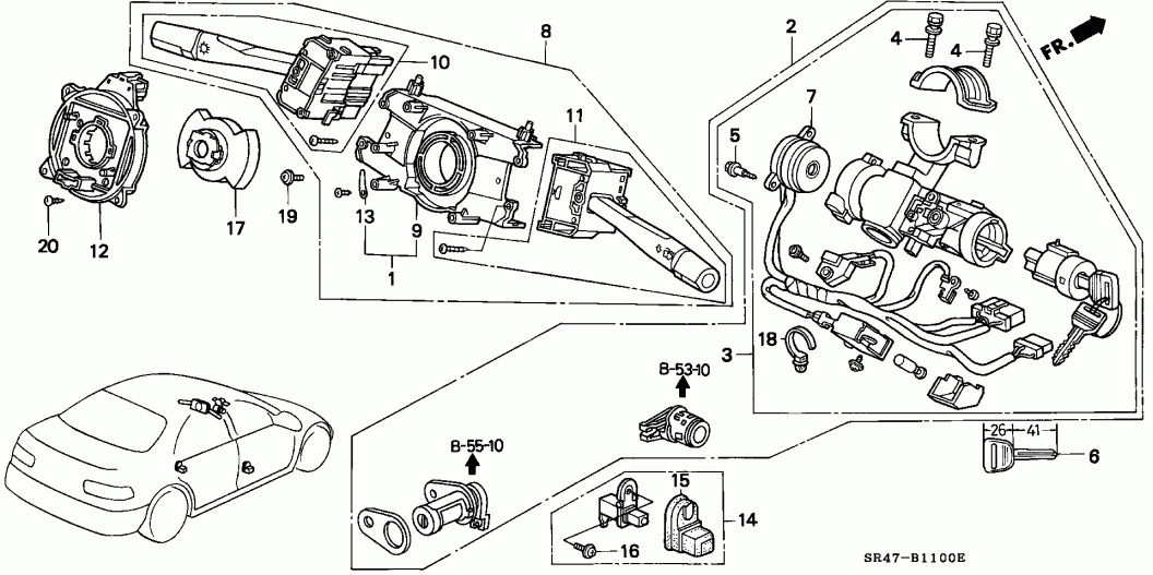 Каталог запчастей HONDA