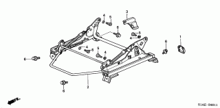 B-40-11 - FRONT SEAT COMPONENTS (L.)(2)