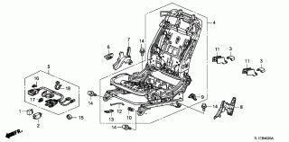 B-40-20 - FRONT SEAT COMPONENTS(R.) (MANUAL SEAT)