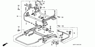 B-40-12 - FRONT SEAT COMPONENTS (L.)(POWER)(-'94)