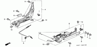 B-40-10 - FRONT SEAT COMPONENTS (R.)(POWER)
