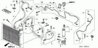 BOP-5-1 - AIR CONDITIONER (HOSES/PIPES)(LH)(TYPE R)