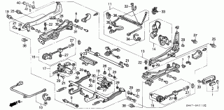 B-40-12 - FRONT SEAT COMPONENTS (L.)(POWER)(2)