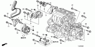 E-6-1 - ENGINE MOUNTING BRACKET(2 .4L)
