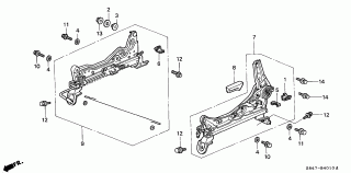 B-40-10 - FRONT SEAT COMPONENTS (L.) (1)