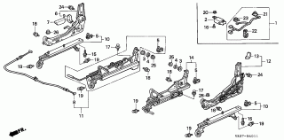 B-40-11 - FRONT SEAT COMPONENTS (LH)('94-)