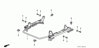 B-40-12 - FRONT SEAT COMPONENTS (R.) (MANUAL SLIDE)