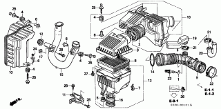 B-1-1 - AIR CLEANER (1.6L SOHC) (SOHC VTEC)(DOHC VTEC)