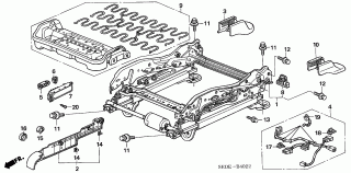 B-40-22 - FRONT SEAT COMPONENTS (R.)(4WAY POWER SEAT)