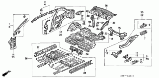 B-49-10 - BODY STRUCTURE COMPONENTS (INNER PANEL)