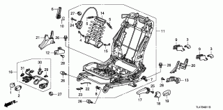 B-40-11 - FRONT SEAT COMPONENTS (L.)(MANUAL HEIGHT)
