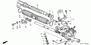 B-33-22 - POWER STEERING GEAR BOX COMPONENTS (EPS)(LH)