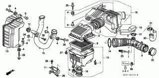 B-1-1 - AIR CLEANER (SOHC VTEC) (DOHC VTEC)