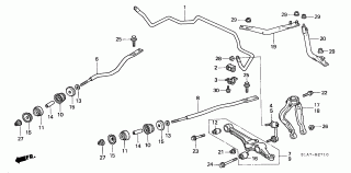 B-27-10 - FRONT STABILIZER/ FRONT LOWER ARM