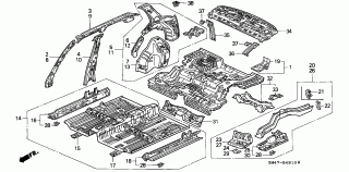 B-49-10 - BODY STRUCTURE COMPONENTS (INNER PANEL)