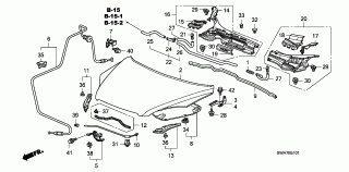 B-51-1 - ENGINE HOOD (RH)