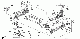 B-40-11 - FRONT SEAT COMPONENTS (L.)(POWER)