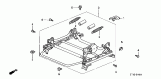 B-40-11 - FRONT SEAT COMPONENTS (L.) (HEIGHT ADJUSTER)
