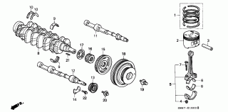 E-16 - PISTON/CRANKSHAFT