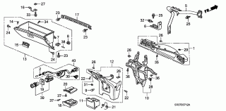 B-37-12 - INSTRUMENT PANEL GARNISH (RH)(1)