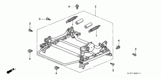 B-40-11 - FRONT SEAT COMPONENTS (L.) (HEIGHT ADJUSTER)
