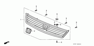 B-45 - FRONT GRILLE ('95/'96)