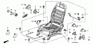 B-40-21 - FRONT SEAT COMPONENTS(R.) (MANUAL HEIGHT)