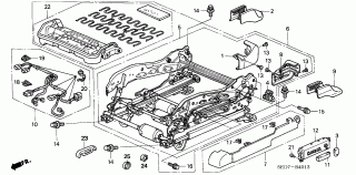 B-40-13 - FRONT SEAT COMPONENTS (L.)(FULL POWER SEAT)