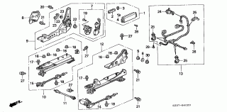 B-40-20 - FRONT SEAT COMPONENTS (LH)(PASSENGER SIDE)