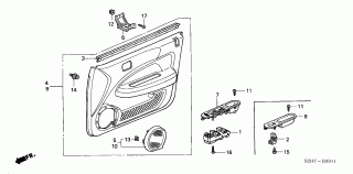 B-39-11 - FRONT DOOR LINING (5 DOOR)