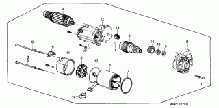 E-7 - STARTER MOTOR (DENSO)