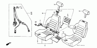 B-40 - FRONT SEAT/ SEAT COMPONENTS (1)
