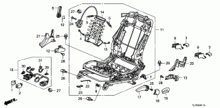 B-40-11 - FRONT SEAT COMPONENTS(L.) (MANUAL HEIGHT)