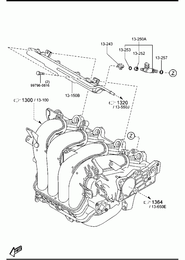 Японский каталог автозапчастей mazda