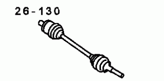 130 - FRONT AXLE DRIVE SHAFT 