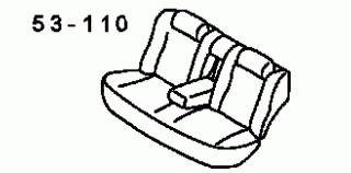 110 - REAR SEAT 