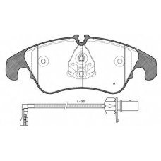 BPA1304.31 OPEN PARTS Комплект тормозных колодок, дисковый тормоз