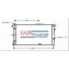 0600311 KUHLER SCHNEIDER Радиатор, охлаждение двигател