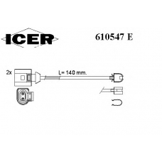610547 E ICER Сигнализатор, износ тормозных колодок