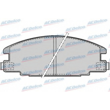 AC486681D AC Delco Комплект тормозных колодок, дисковый тормоз