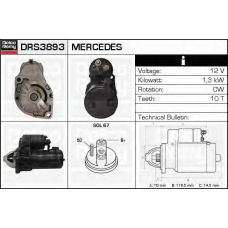 DRS3893 DELCO REMY Стартер
