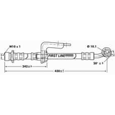 FBH6793 FIRST LINE Тормозной шланг