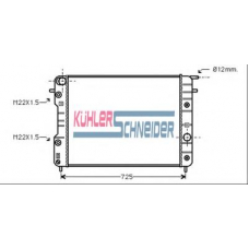 0608301 KUHLER SCHNEIDER Радиатор, охлаждение двигател