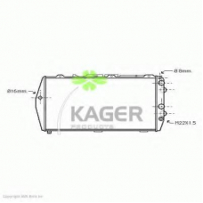 31-1746 KAGER Радиатор, охлаждение двигателя