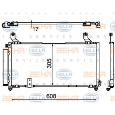 8FC 351 310-761 HELLA Конденсатор, кондиционер