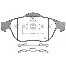 BPA0843.10 OPEN PARTS Комплект тормозных колодок, дисковый тормоз