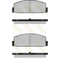 PA367 BRAKE ENGINEERING Комплект тормозных колодок, дисковый тормоз