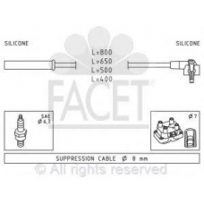 4.8864 FACET Комплект проводов зажигания