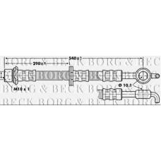 BBH6863 BORG & BECK Тормозной шланг